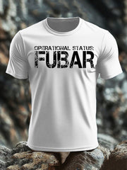 Men's Veteran imitation cotton short-sleeved T-shirt-5