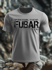 Men's Veteran imitation cotton short-sleeved T-shirt-4