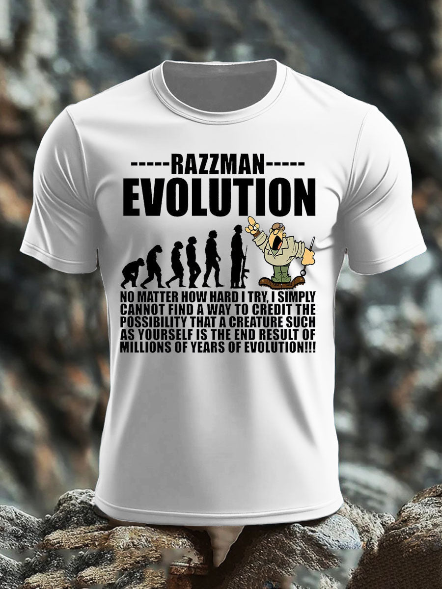 Men's British Veteran imitation cotton short-sleeved T-shirt-5