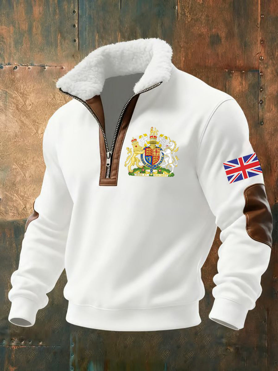 Men's United Kingdom baggy zip-up hoodie-2