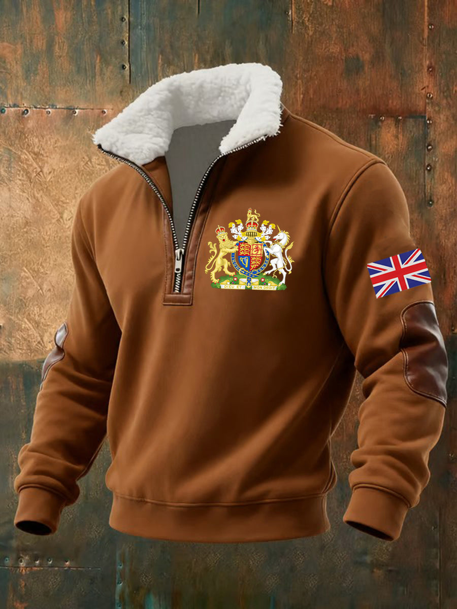 Men's United Kingdom baggy zip-up hoodie-4