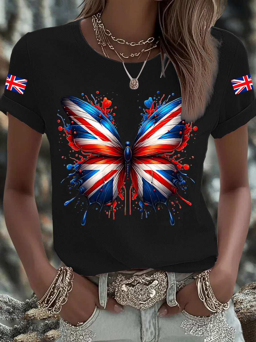 Men's UK Flag Printed T-shirt
