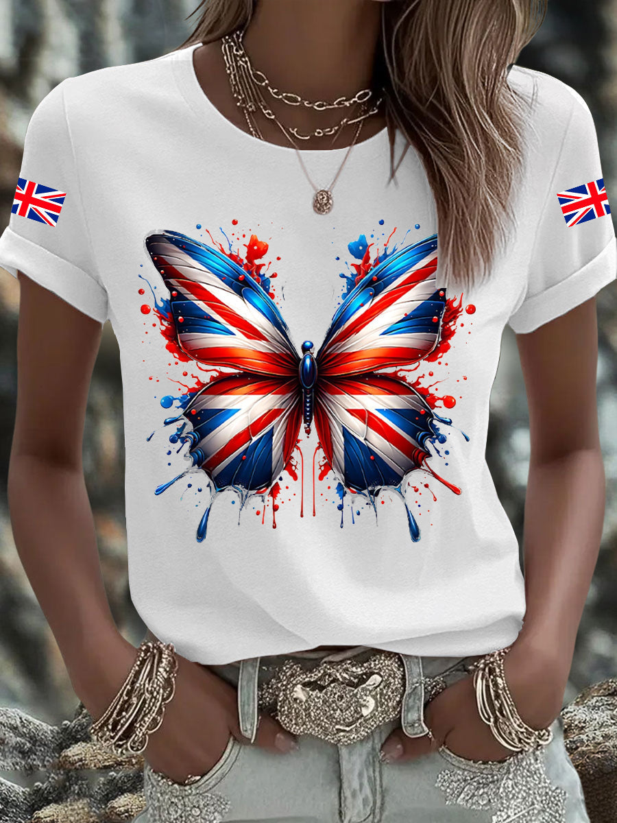 Men's UK Flag Printed T-shirt-1