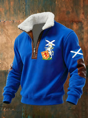 Men's Scottish Unicorn baggy zip-up hoodie