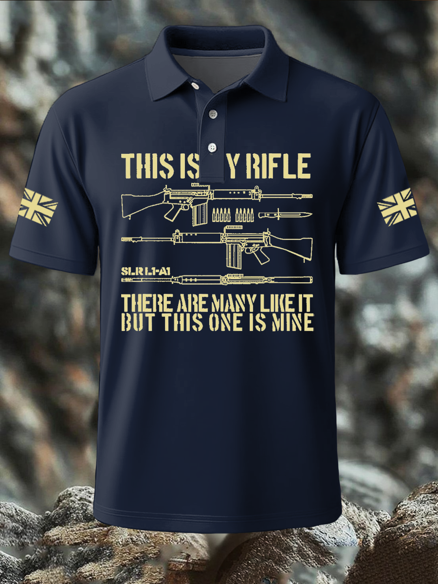 Men's British Veteran Printed polo shirt-1