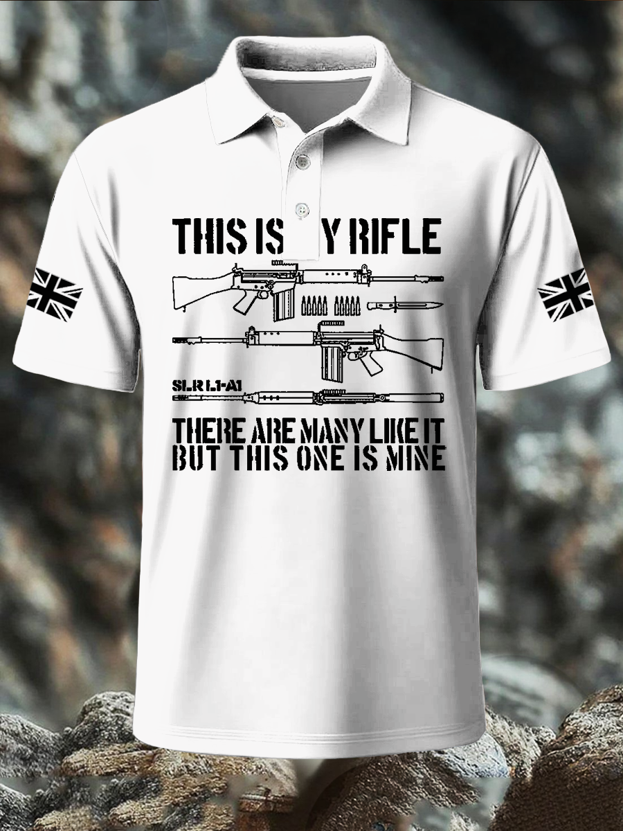 Men's British Veteran Printed polo shirt-5