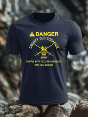 Men's British Veteran imitation cotton short-sleeved T-shirt-1