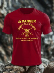 Men's British Veteran imitation cotton short-sleeved T-shirt-2