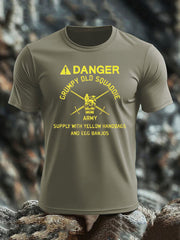 Men's British Veteran imitation cotton short-sleeved T-shirt-3