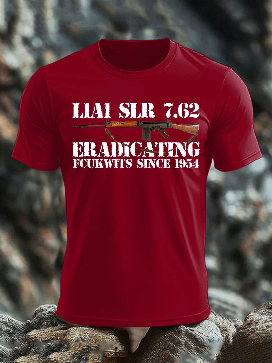 Men's British Veteran imitation cotton short-sleeved T-shirt-2