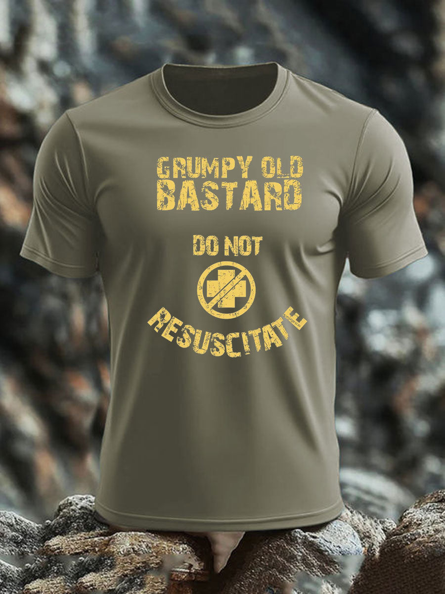 Men's British Veteran imitation cotton short-sleeved T-shirt-3