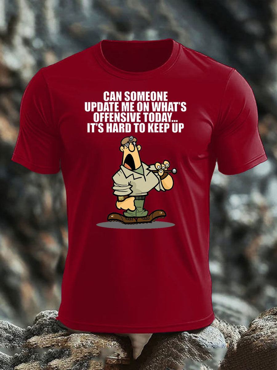 Men's British Veteran imitation cotton short-sleeved T-shirt-2