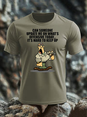 Men's British Veteran imitation cotton short-sleeved T-shirt-3