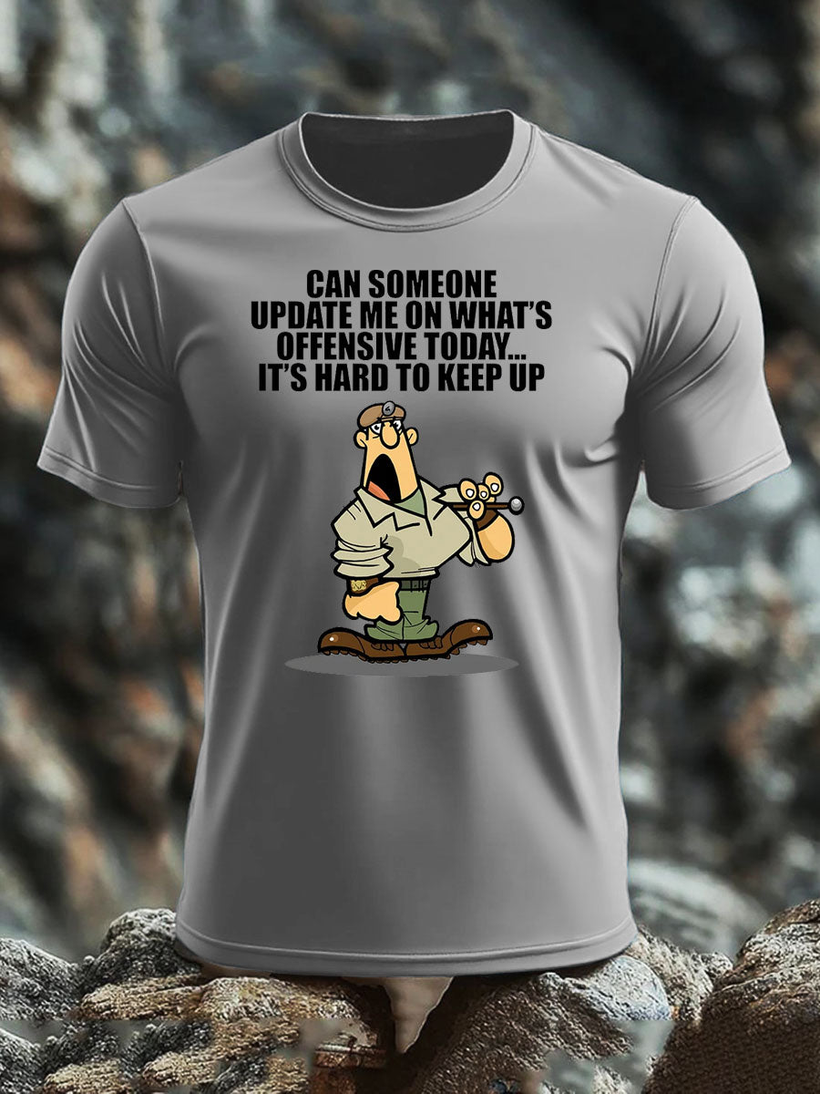 Men's British Veteran imitation cotton short-sleeved T-shirt-4