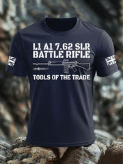 Men's British Veteran imitation cotton short-sleeved T-shirt-1