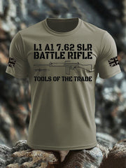 Men's British Veteran imitation cotton short-sleeved T-shirt-3