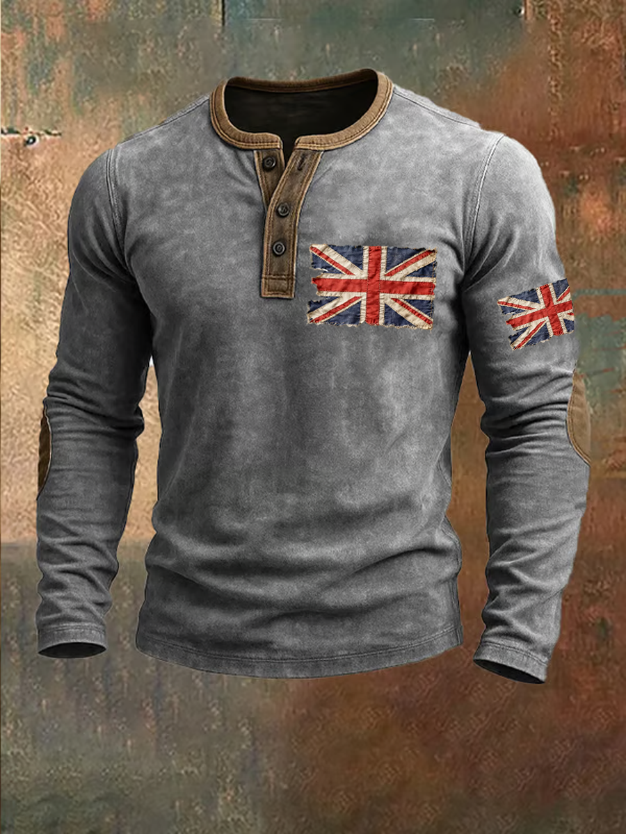 Men's Union Jack Printed T-Shirt-2
