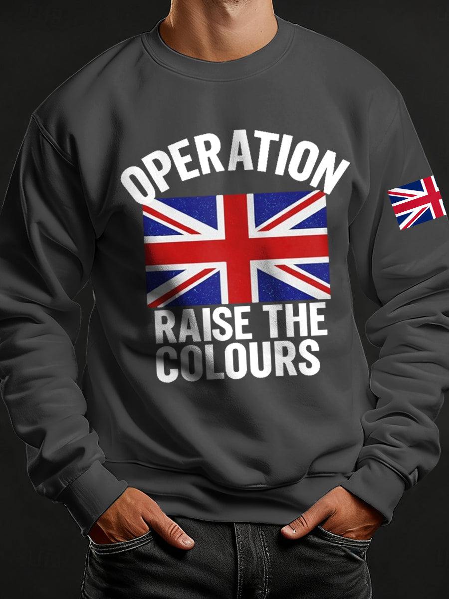 Men's Raise The Colours Print Crew Neck Sweatshirt-3