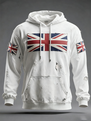 Men's British Flag Printed Hoodie-1