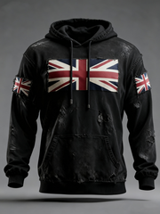 Men's British Flag Printed Hoodie-2