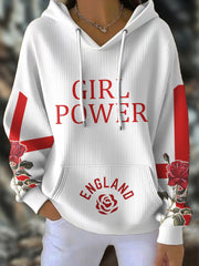 Women's England Rugby Lover Printed Hoodie