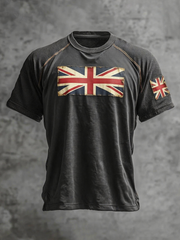 Men's British Flag Printed  short sleeve t-shirt-1