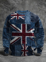 Men's British Flag Crew Neck Sweatshirt