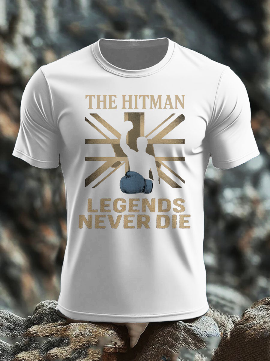 Men's Hitman Boxing Lover Printed T-shirt-2