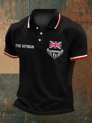 Men's Hitman Boxing Lover Printed Casual Tops-1