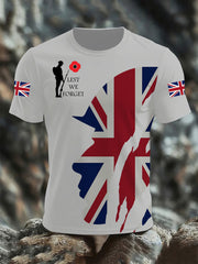Men's Remembrance Day Lest We Forget Short Sleeves T-shirt