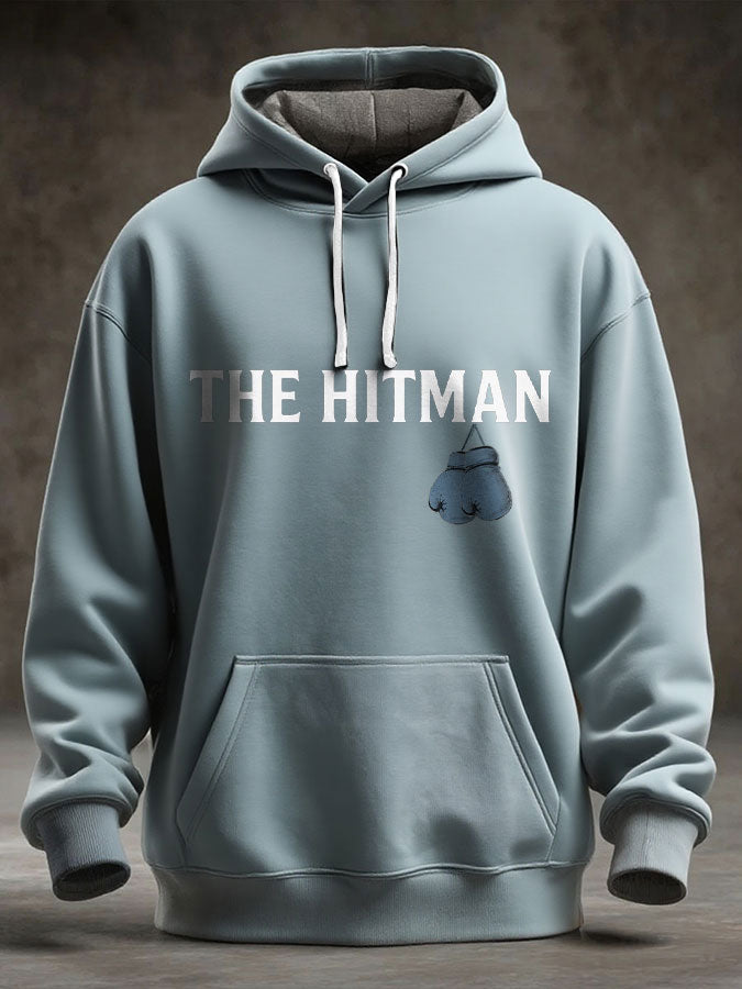 Men's Hitman Boxing Lover Printed Hoodie-3