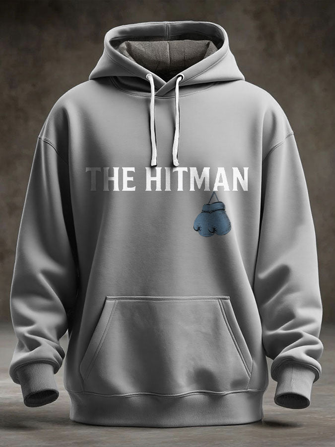 Men's Hitman Boxing Lover Printed Hoodie-2