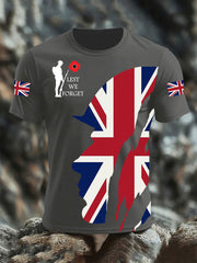 Men's Remembrance Day Lest We Forget Short Sleeves T-shirt-2