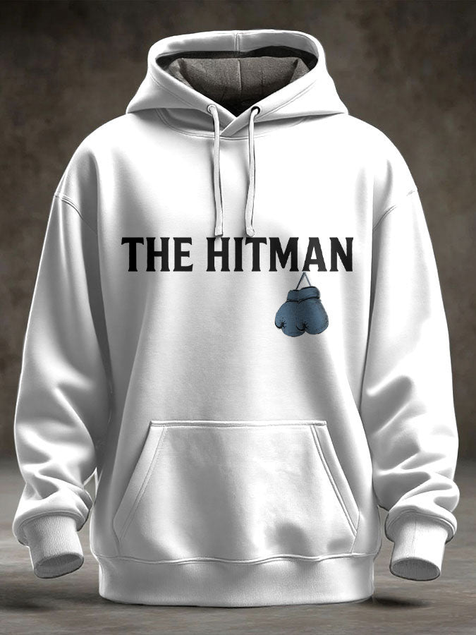Men's Hitman Boxing Lover Printed Hoodie-1