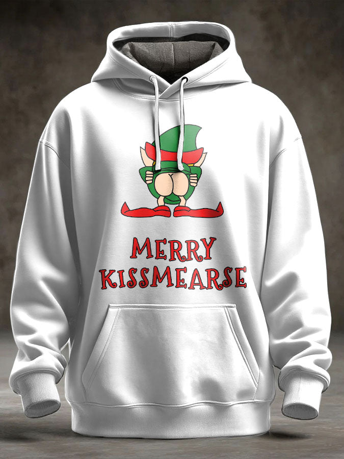 Unisex UK Flag Christmas Santa Printed Hoodie-2