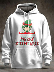 Unisex UK Flag Christmas Santa Printed Hoodie-2