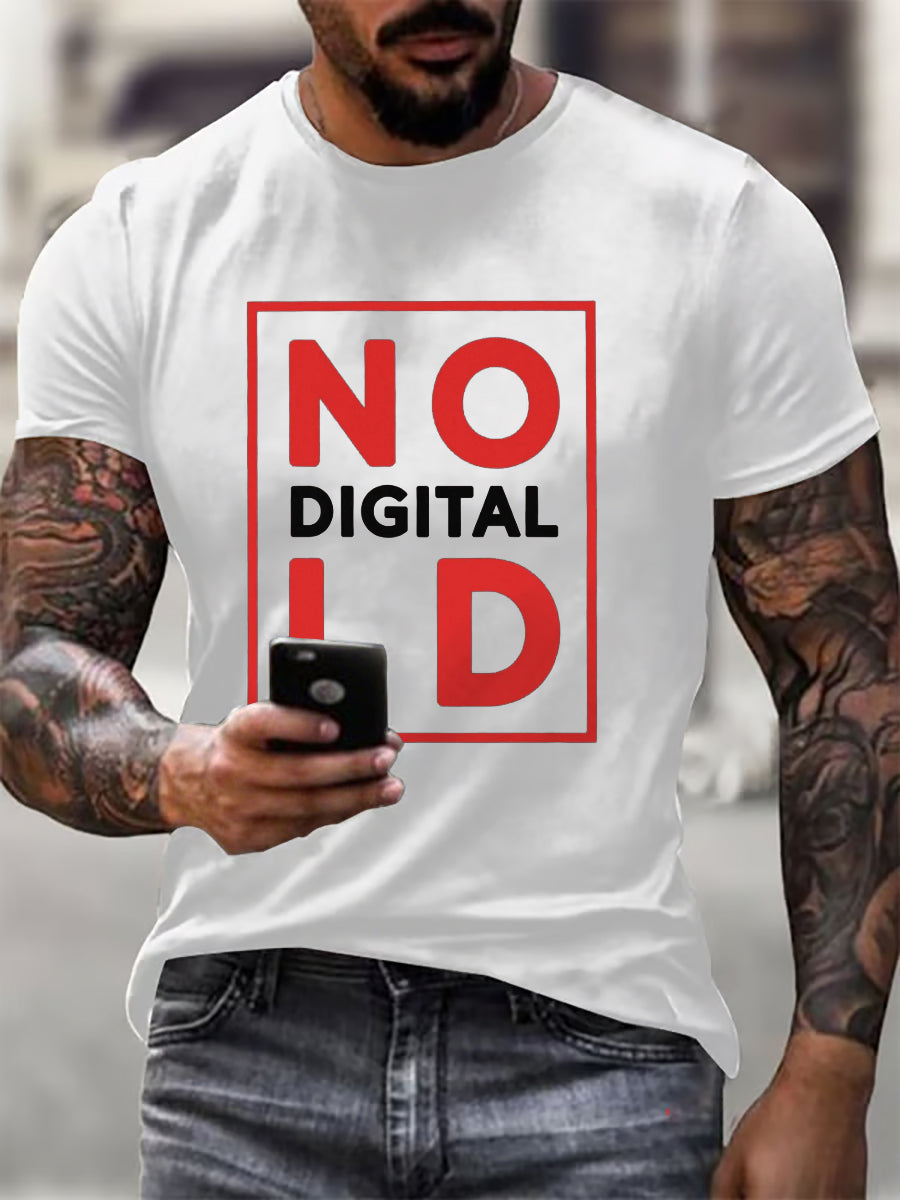 Men's No Digital ID Printed short-sleeved T-shirt-1