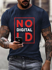 Men's No Digital ID Printed short-sleeved T-shirt-2