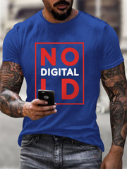 Men's No Digital ID Printed short-sleeved T-shirt-3