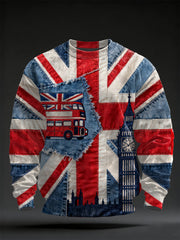Men's British Flag Crew Neck Sweatshirt