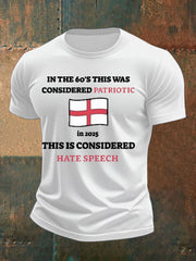Men's St George Cross England Flag  imitation cotton short-sleeved T-shirt-5