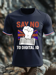 Men's No Digital ID Printed short sleeves t-shirt-1