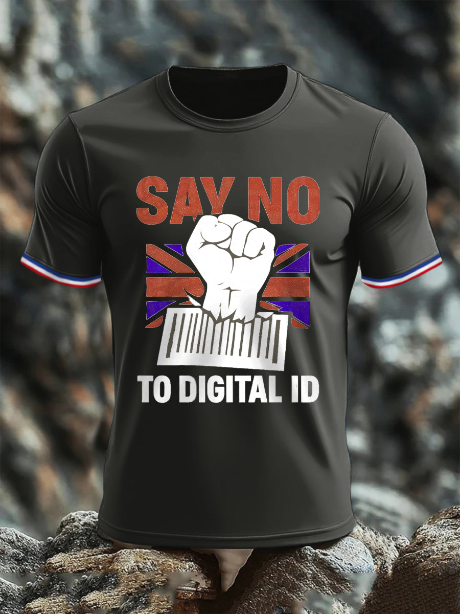 Men's No Digital ID Printed short sleeves t-shirt-2