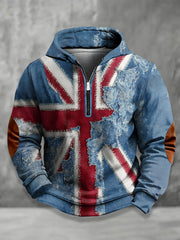 Men's UK Flag Loose Hoodie