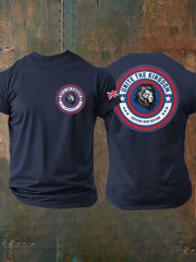 Men's Unite The Kingdom Defend Or Nation Printed imitation cotton short-sleeved T-shirt-1