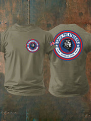 Men's Unite The Kingdom Defend Or Nation Printed imitation cotton short-sleeved T-shirt-3