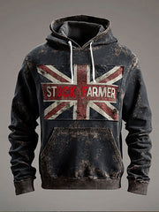 Men's UK Flag Funny Printed Hoodie