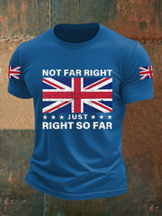 Men's Not Far Right Just Right So Far Short-sleeved T-shirt-4