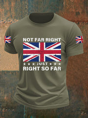 Men's Not Far Right Just Right So Far Short-sleeved T-shirt-5