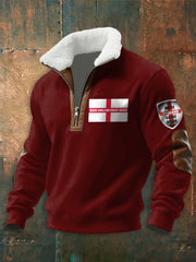 Men's Make England Great Again Print zip-up hoodie-1